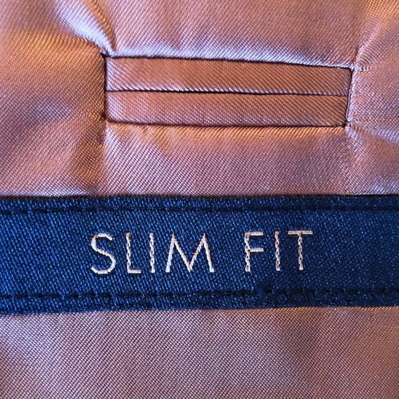 Joseph Jos.A. Bank All Wool Navy Mini-Check Weave Jacket 43L - Picture 13 of 14